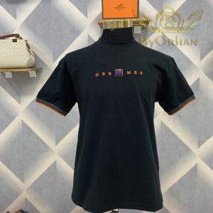 تیشرت اورجینال Hermes سفید کتان سوزنی HERM-TS01