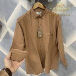 پیراهن آستین بلند مردانه FORTIUS دکمه دار 100 درصد کتان ترک BO-FRT-LSCTN-001