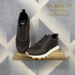 کفش اسپرت مردانه ARMANI با رویه طرح پوست ماری BO-ARM-SNK-001