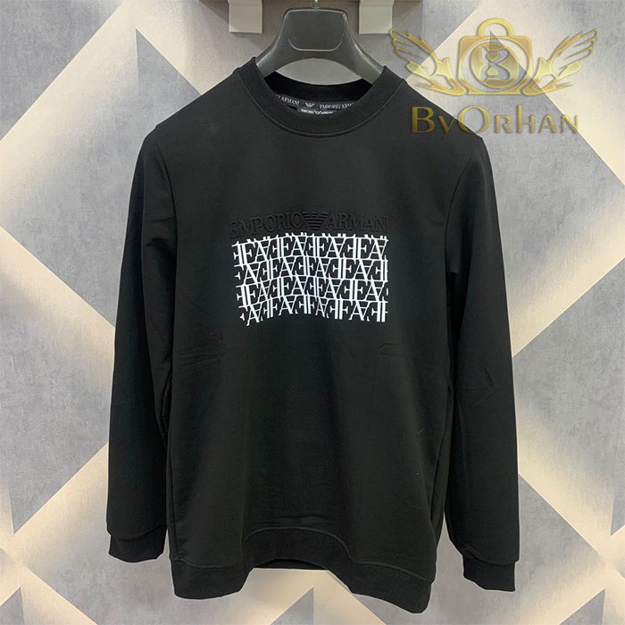 emporio-armani-mens-sweatshirt-EA-SW-BLK-02 دورس مردانه EMPORIO ARMANI مشکی EA-SW-BLK-02